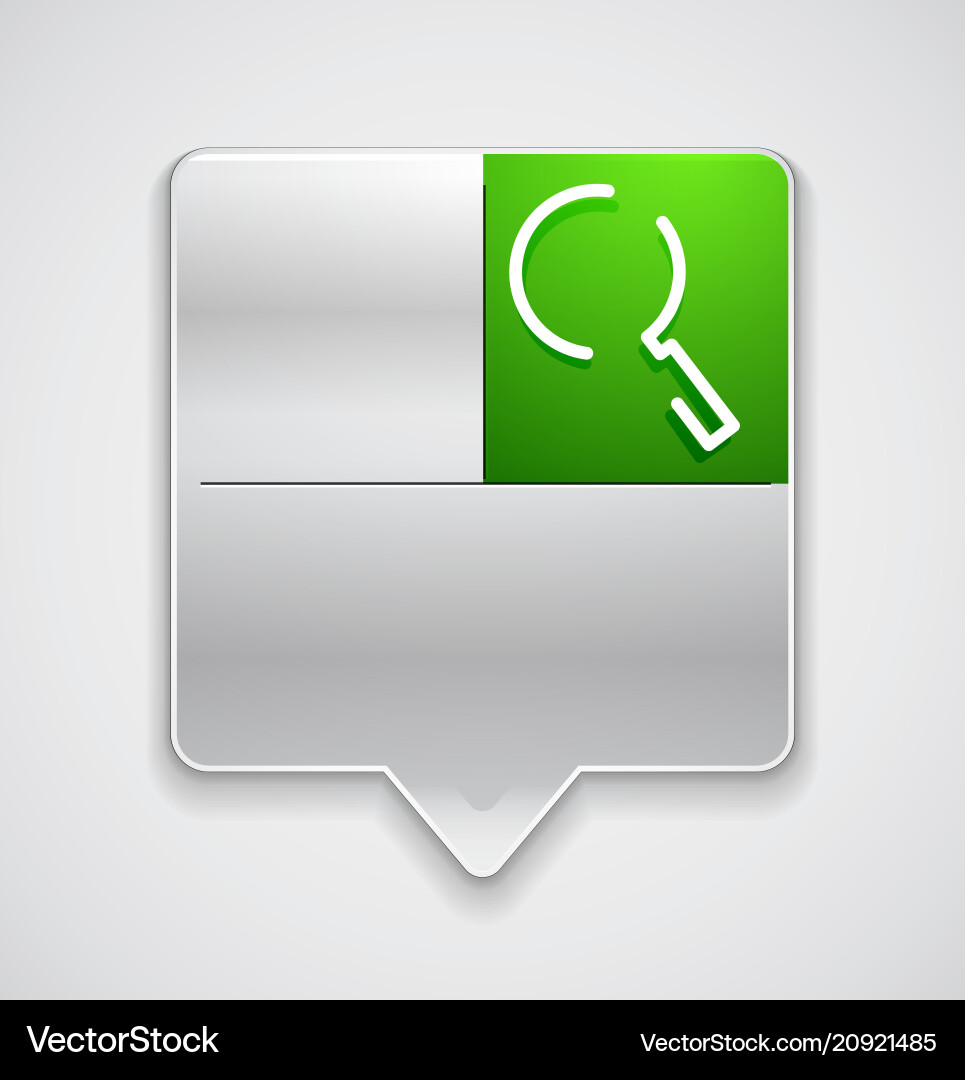 Search magnifier web button magnify icon modern Search magnifier web button magnify icon modern vector image