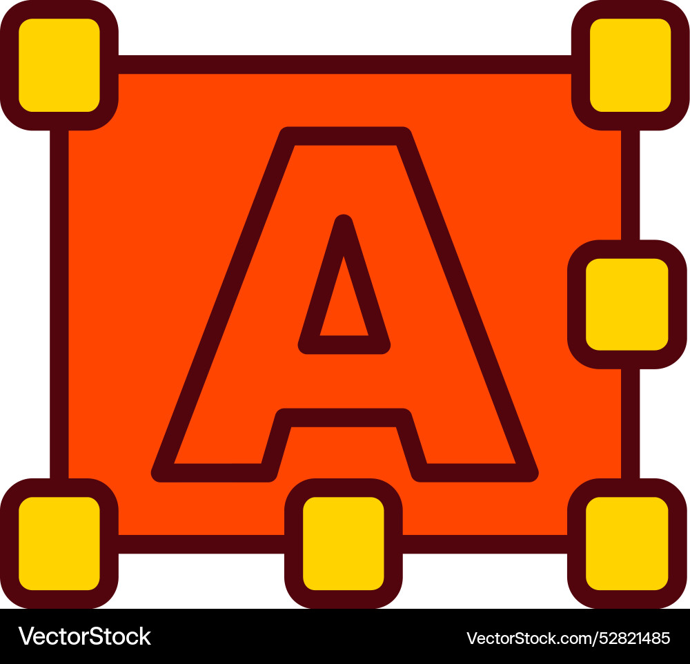 Text icon design Vector Image