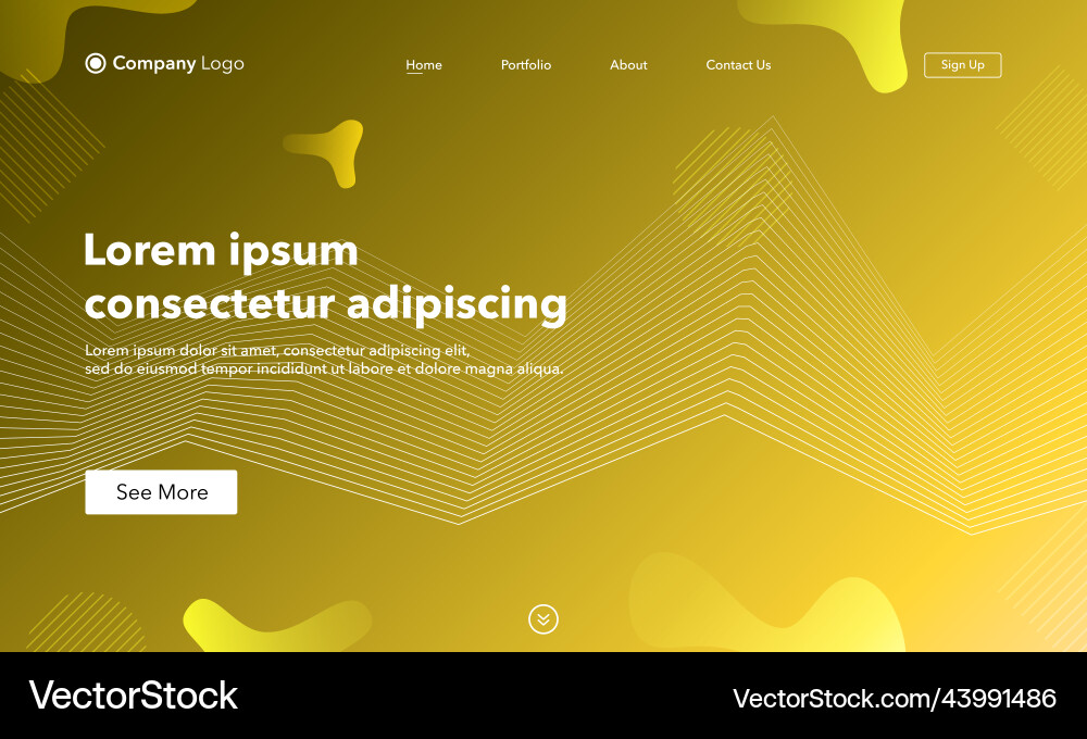 Abstract background website landing page template Abstract background website landing page template vector image