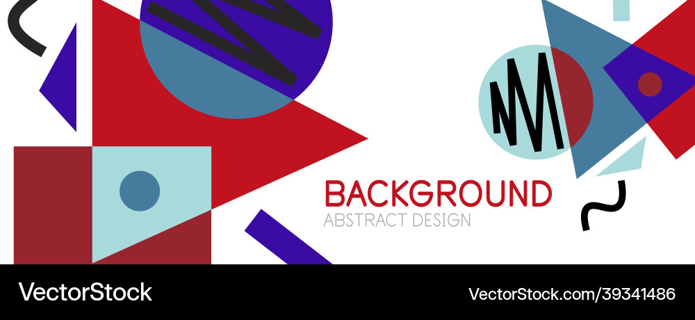 Abstract background with blocks lines geometric Vector Image