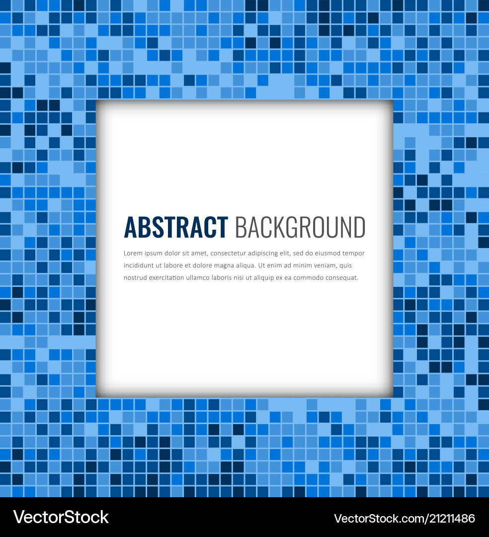 Abstract mosaic background with colorful pixels Vector Image