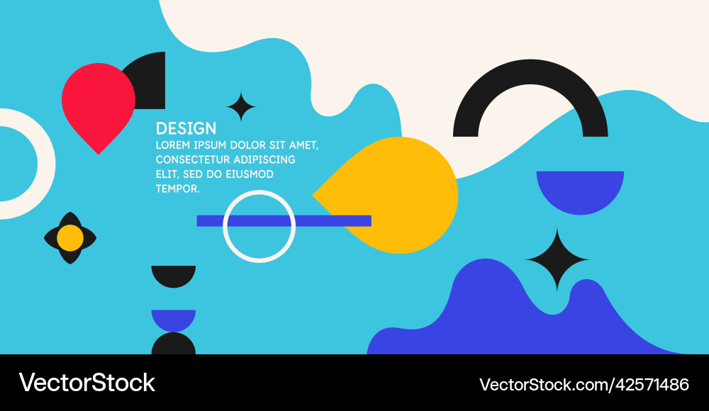 Composition with geometric shapes abstract Composition with geometric shapes abstract vector image