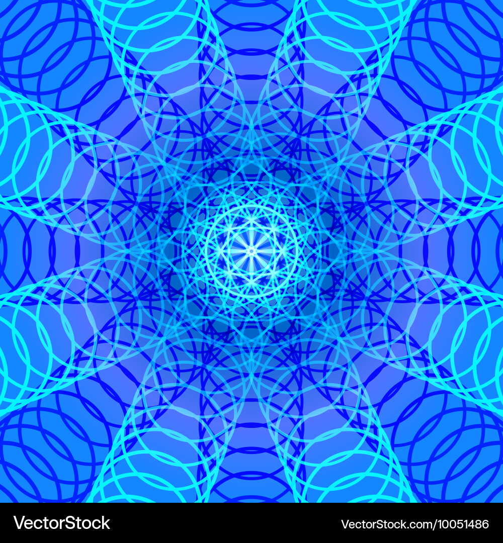 Cool color line circles abstract background vector image