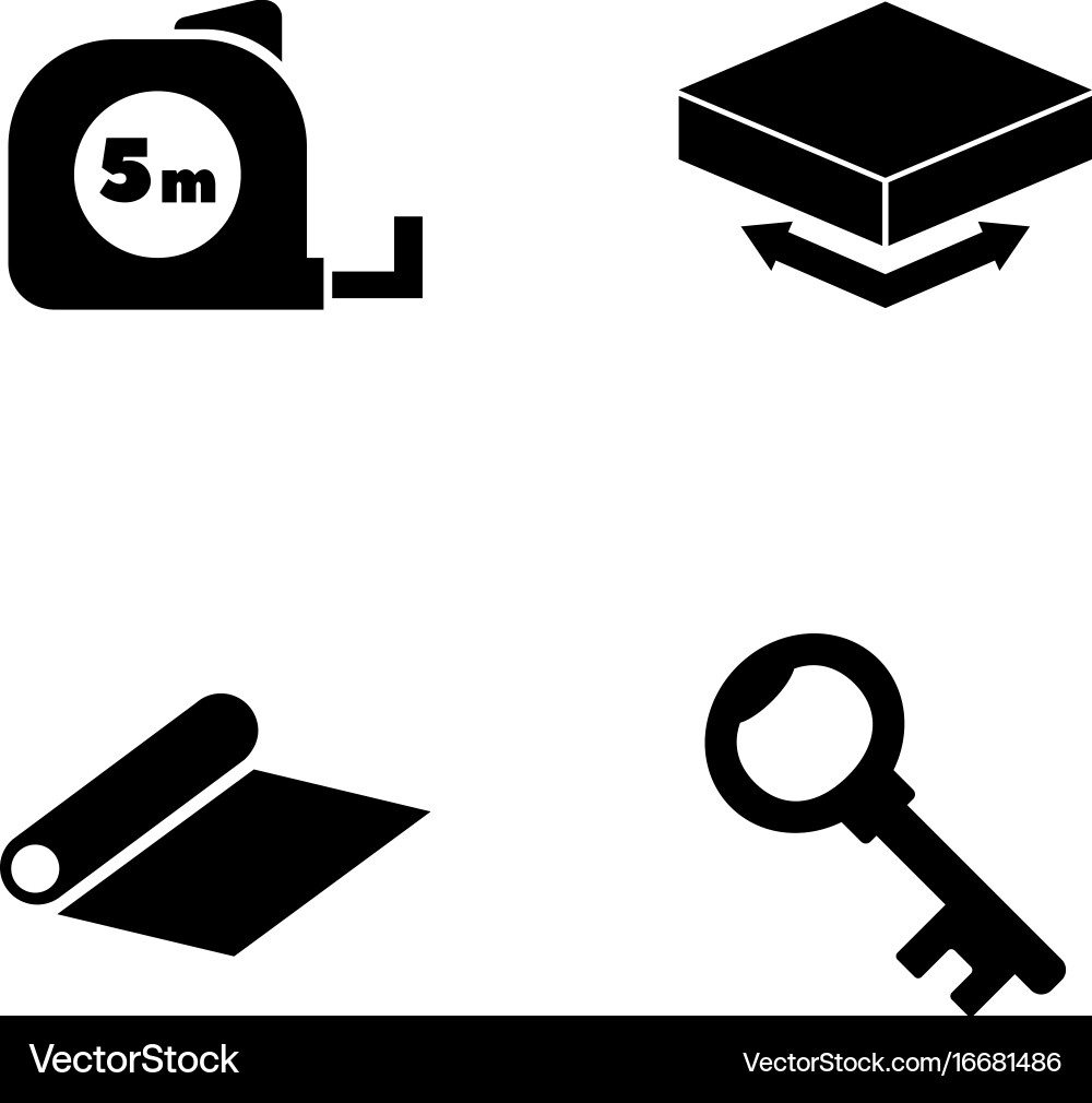 Engineering tools simple related icons Vector Image