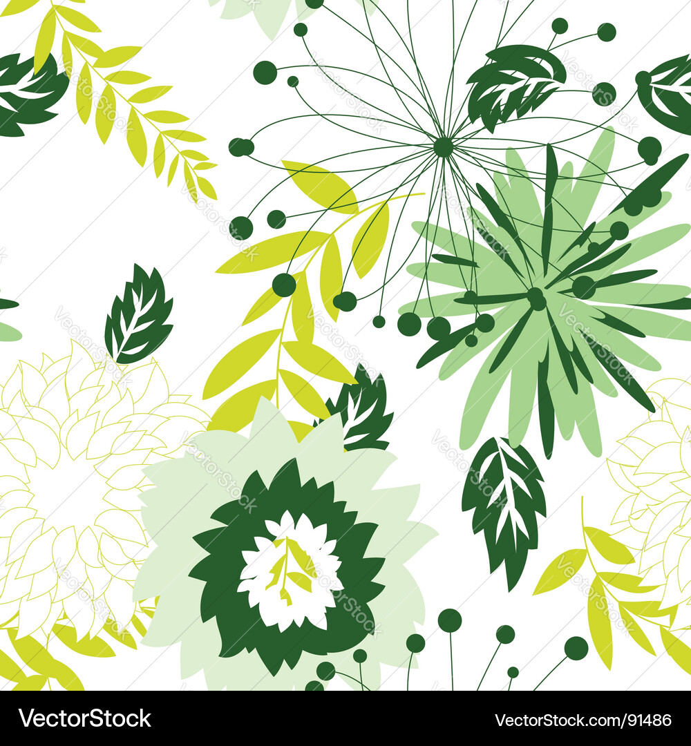 Floral background vector image