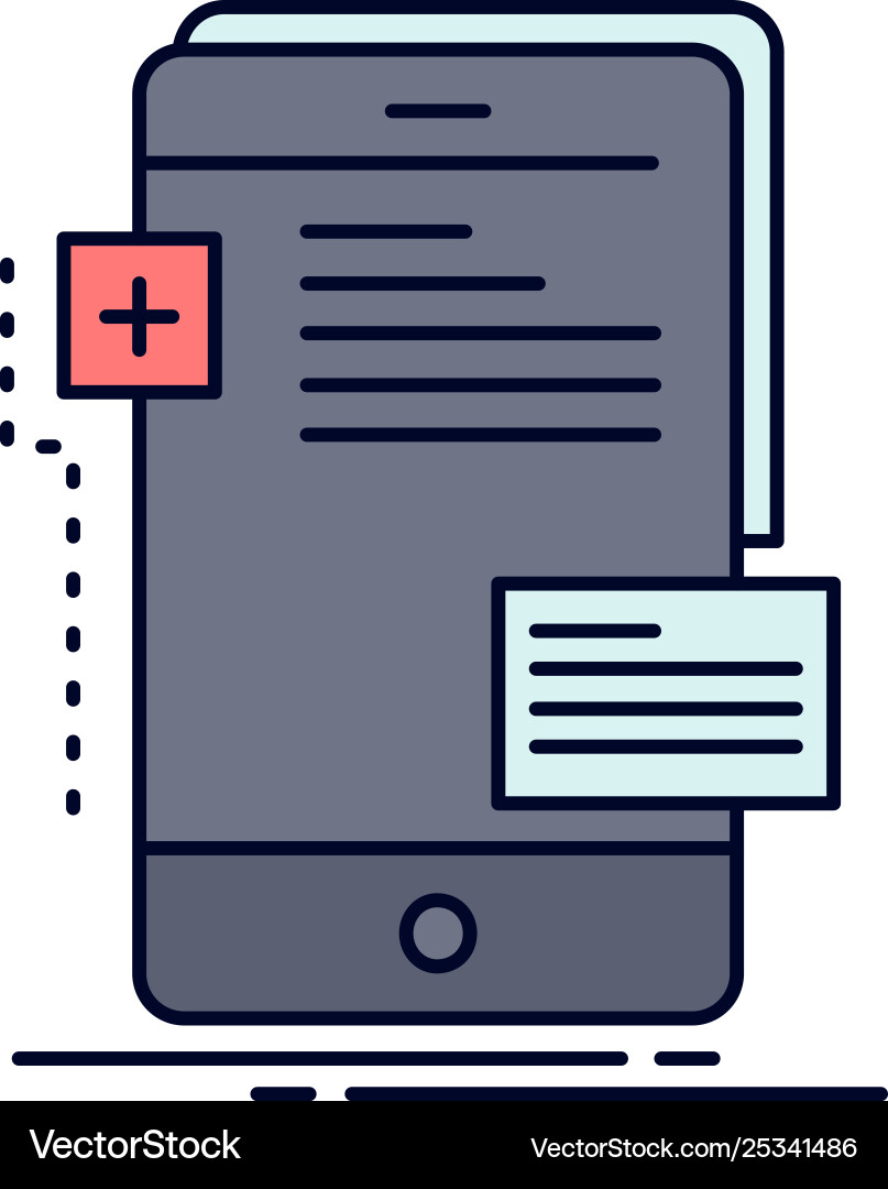 Frontend interface mobile phone developer flat Frontend interface mobile phone developer flat vector image