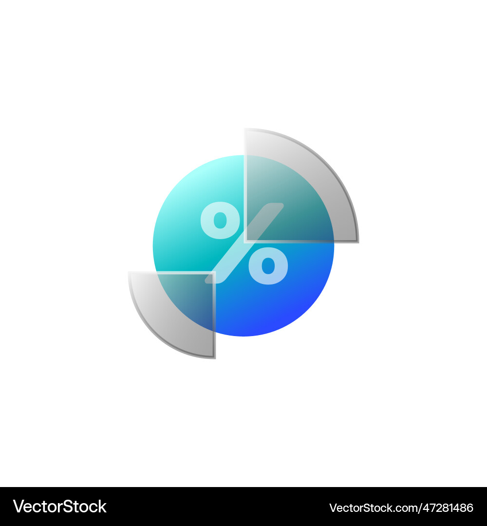 Glassmorphism graph and chart icon design Vector Image