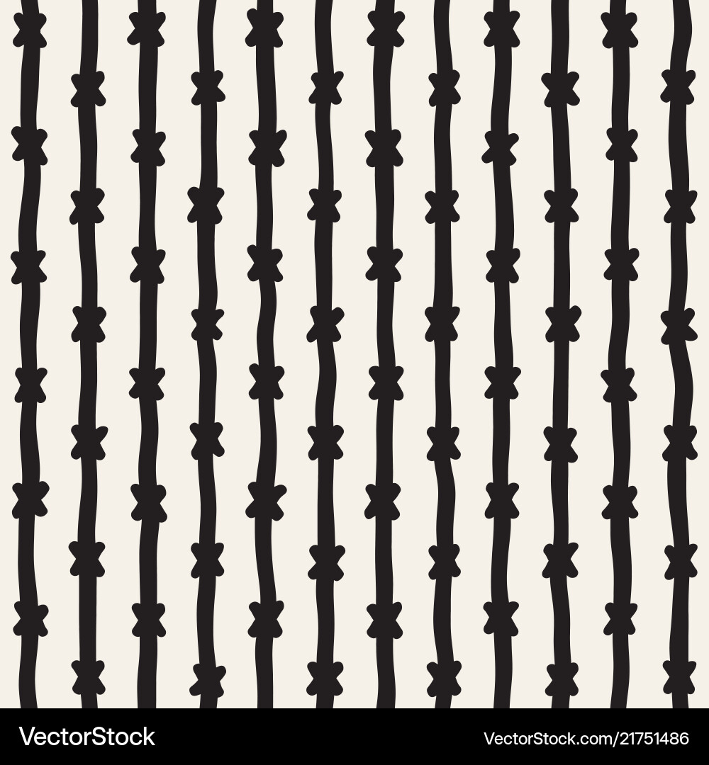 Hand drawn lines seamless grungy pattern abstract vector image