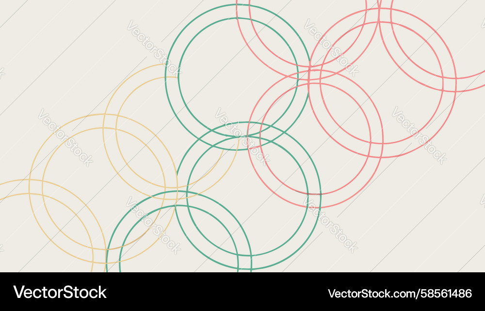 Intersecting Rings Pattern Vector Image