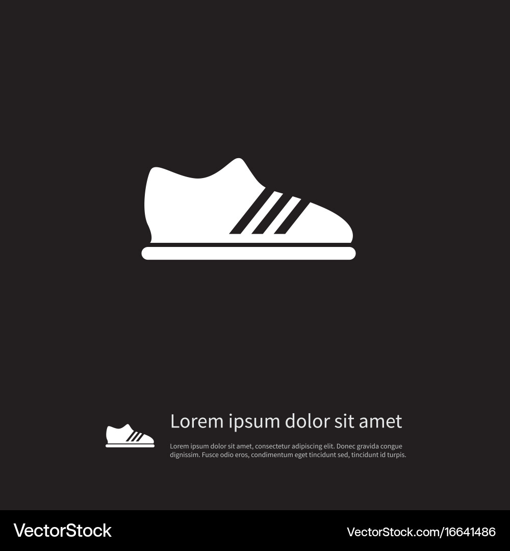 Isolated running icon snickers element can vector image