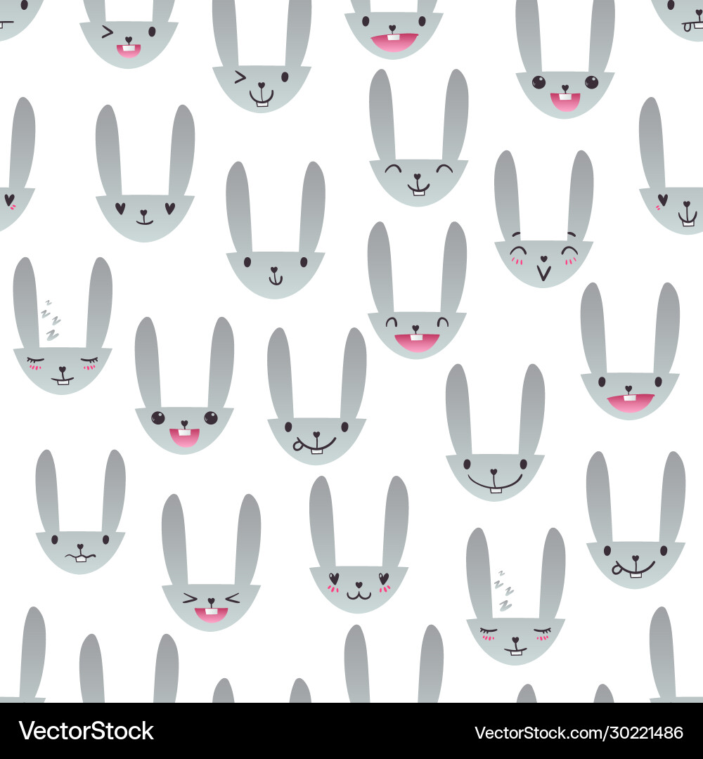Rabbit seamless pattern-16 Rabbit seamless pattern-16 vector image