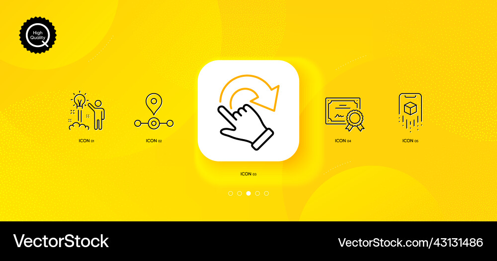 Rotation gesture station and creative idea Rotation gesture station and creative idea vector image