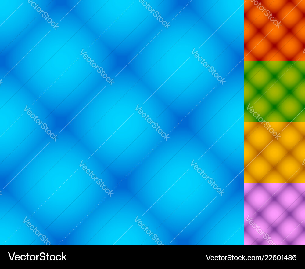 Set of repeatable square patterns in 5 distinct Set of repeatable square patterns in 5 distinct vector image