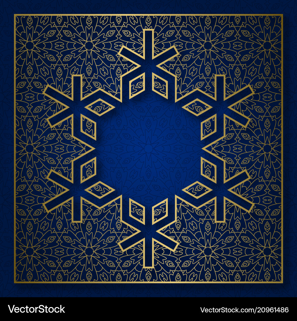 Snowflake shape patterned background Snowflake shape patterned background vector image