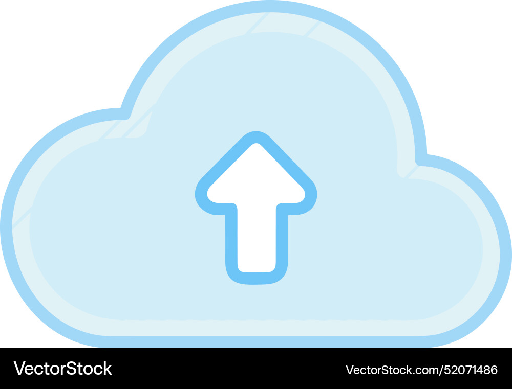 Upload outline icon symbol image Upload outline icon symbol image Vector Image