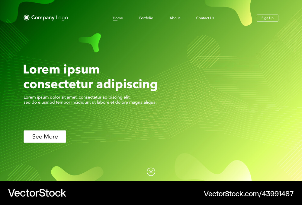 Abstract background website landing page template Abstract background website landing page template vector image