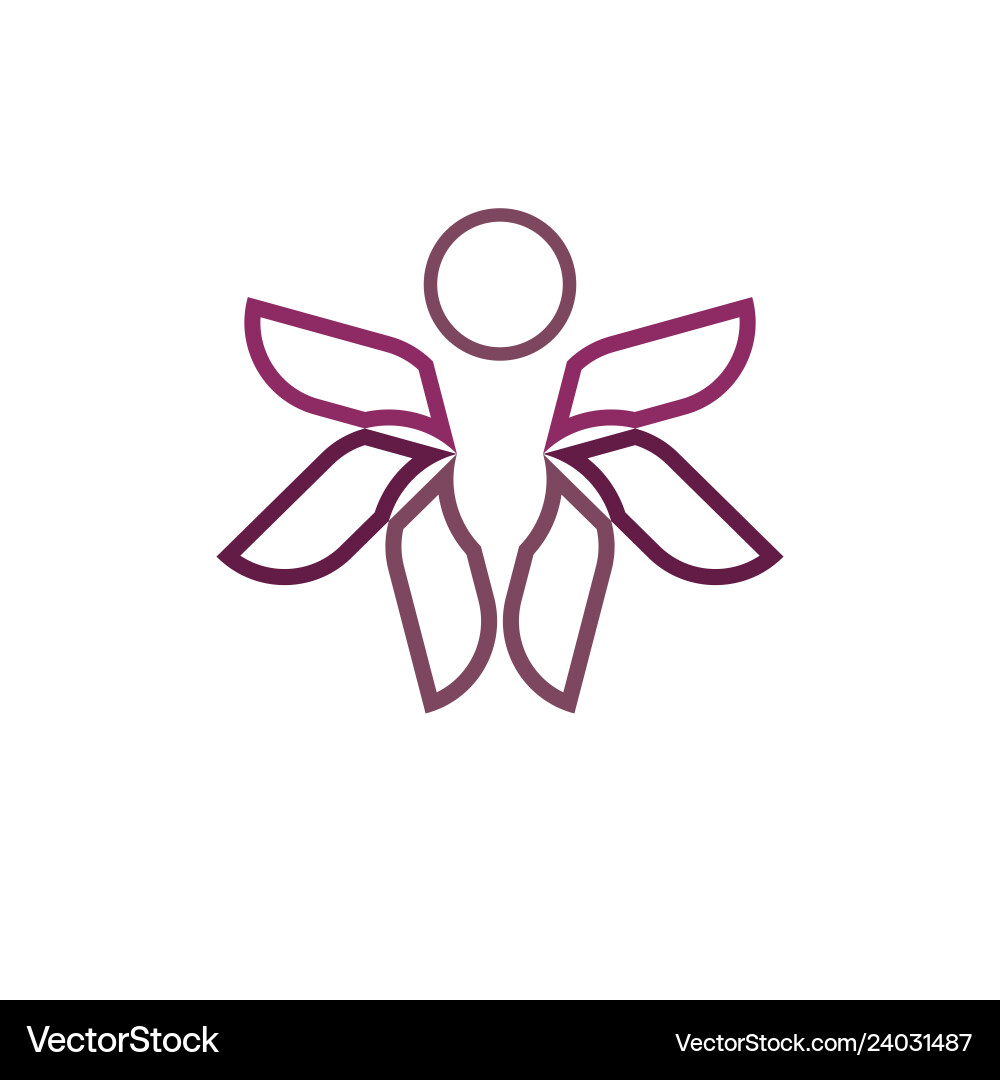 Abstrakte Schmetterling Schönheit Business Logo weiß Abstrakte Schmetterling Schönheit Business Logo weiß vektorbild