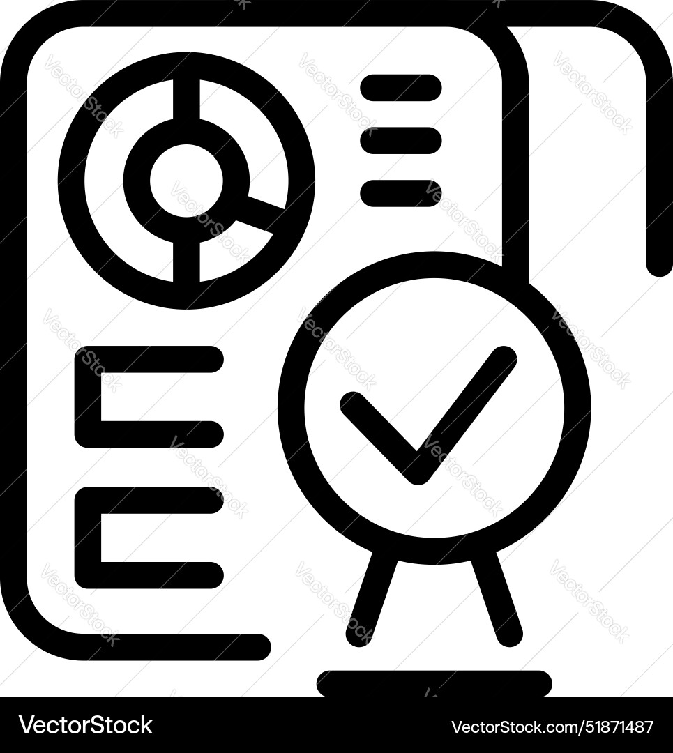 Approved document with checked symbol for quality Approved document with checked symbol for quality vector image