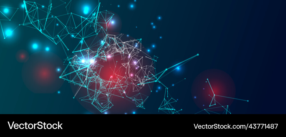 Background with plexus effect futuristic Background with plexus effect futuristic vector image