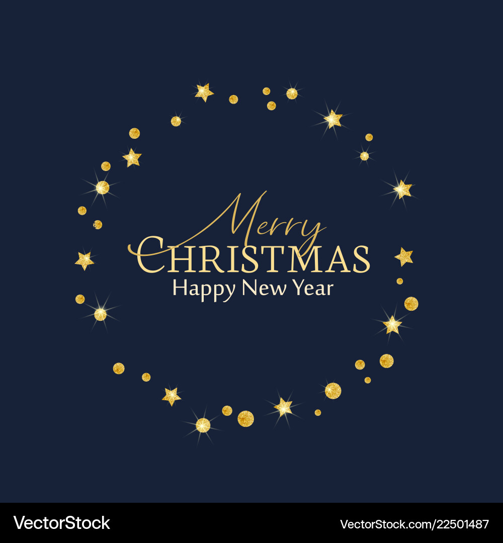 Christmas golden stars Christmas golden stars vector image