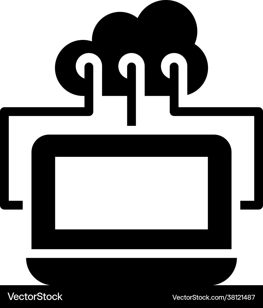 Cloud computing style Vector Image