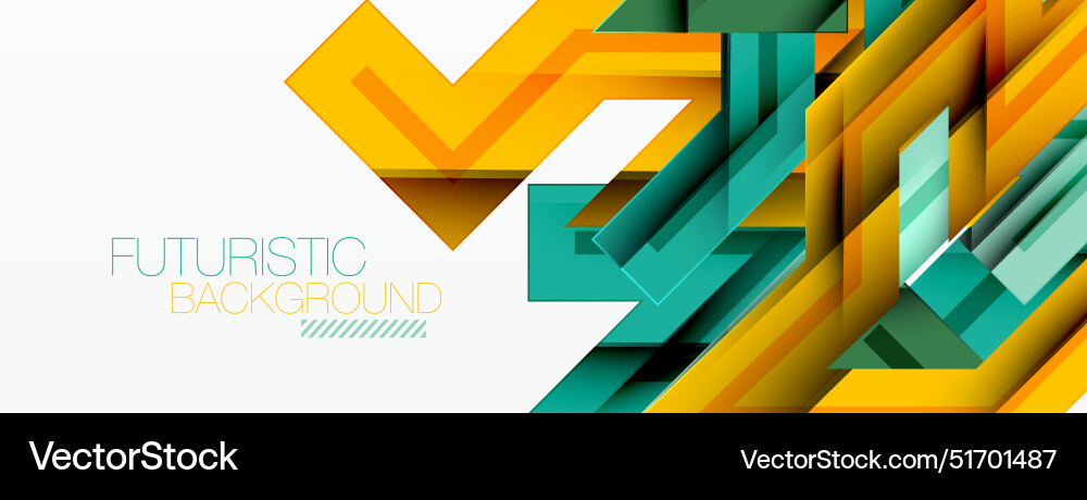 Dynamic lines geometric background Vector Image