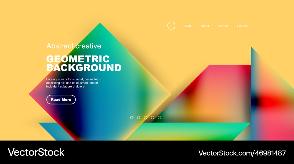 Geometric elements - squares and triangles Vector Image