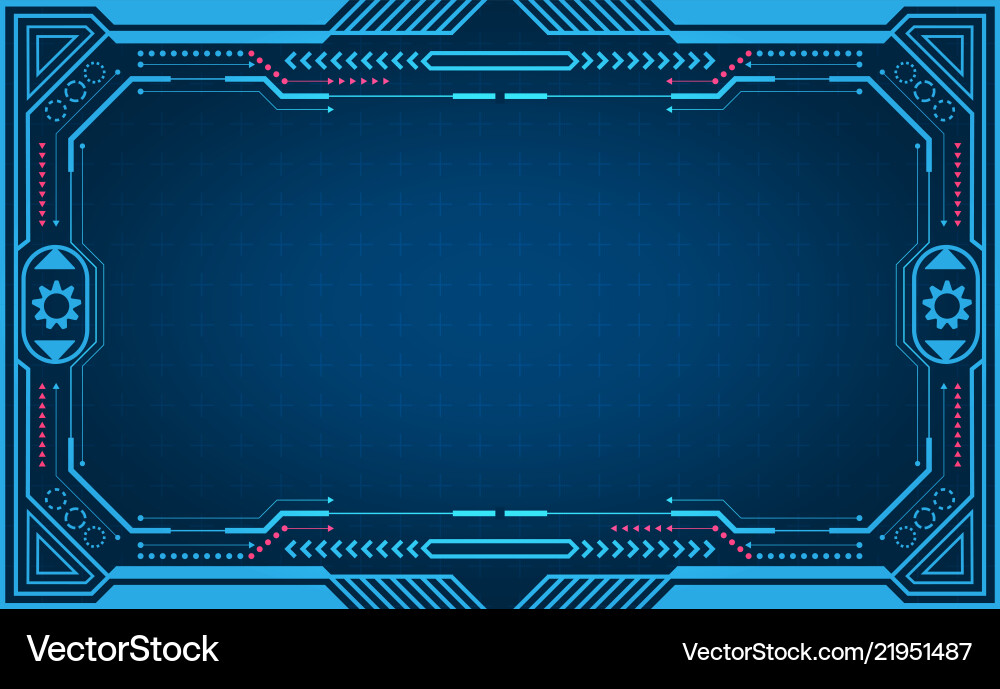 Graphical presentation computer panel frame Graphical presentation computer panel frame vector image