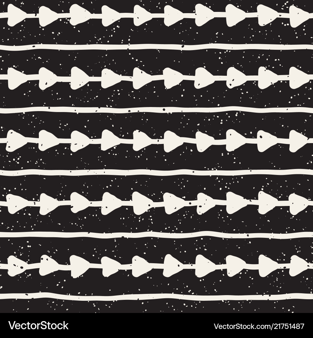 Hand drawn lines seamless grungy pattern abstract Vector Image
