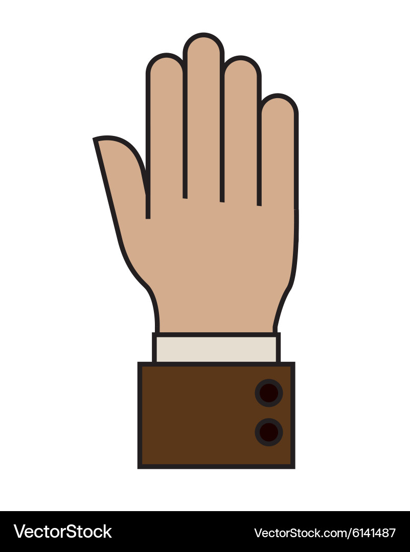 Hand gesture design Royalty Free Vector Image - VectorStock
