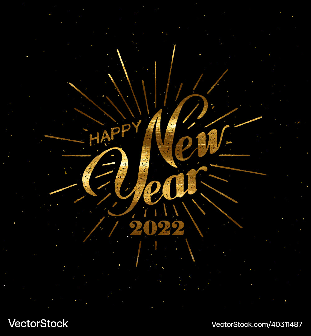 Happy 2022 new year Happy 2022 new year vector image