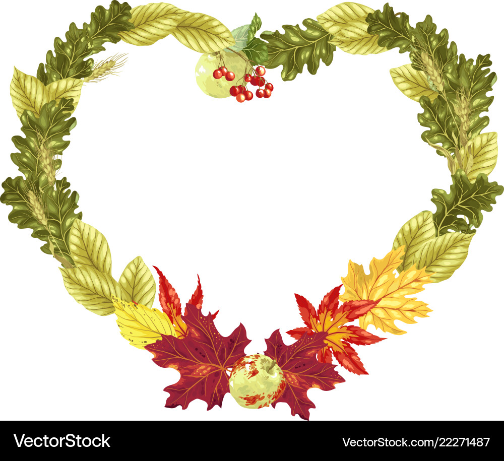 Heart shape frame in rainbow gradient Vector Image