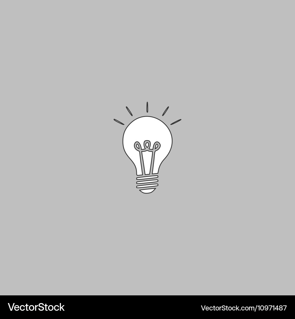 Lamp computer symbol vector image