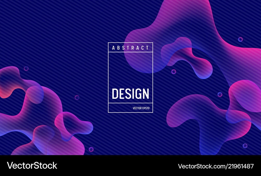 Liquid Gradient Color Background vector image