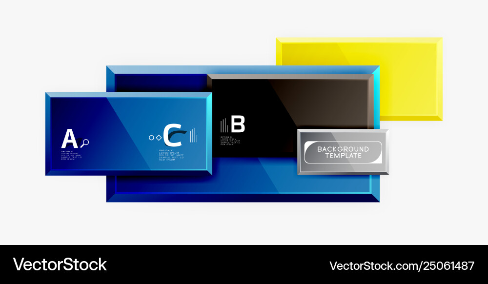 Minimal square banner abstract background Minimal square banner abstract background vector image