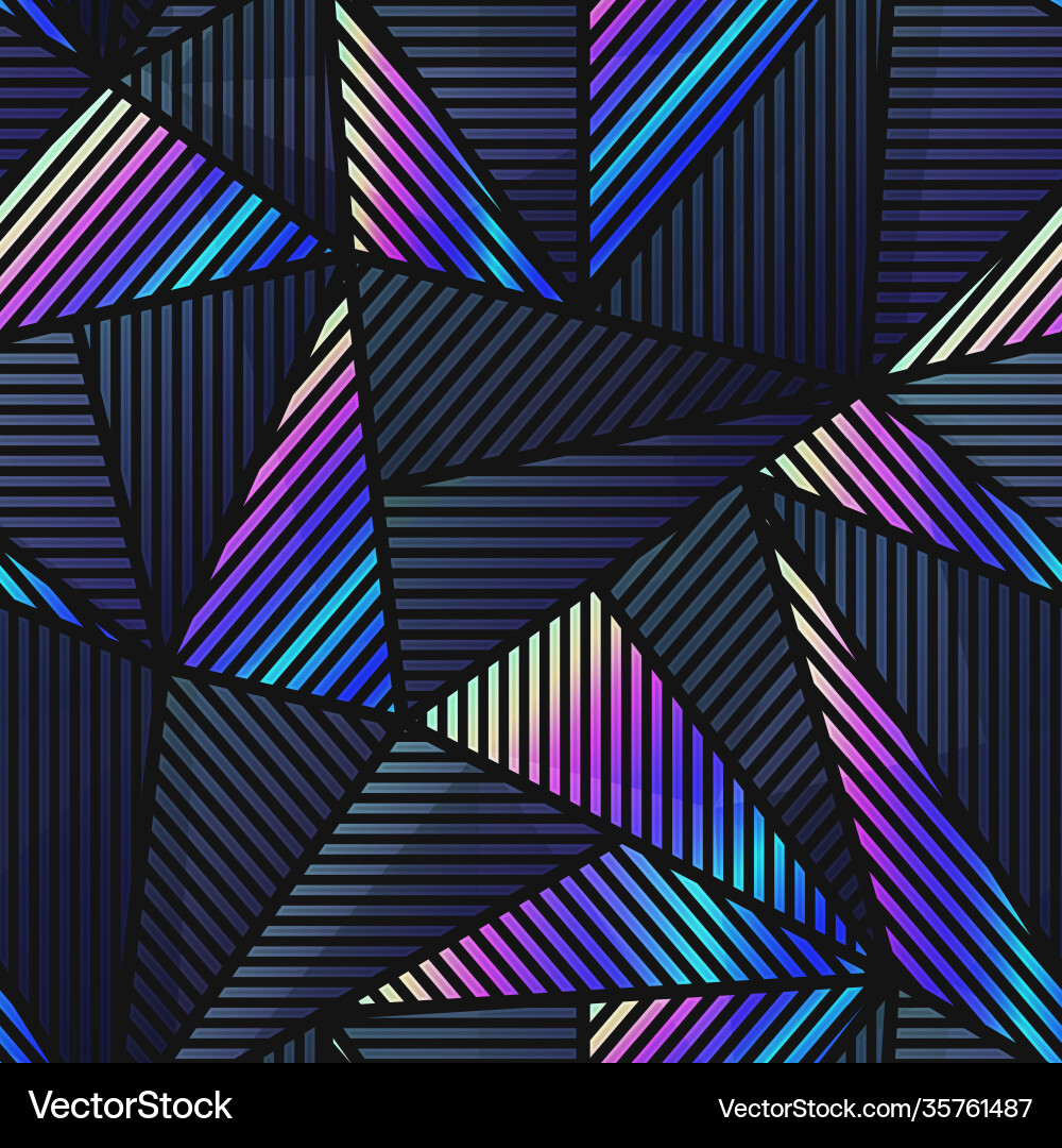 Tech Triangle Pattern vector image