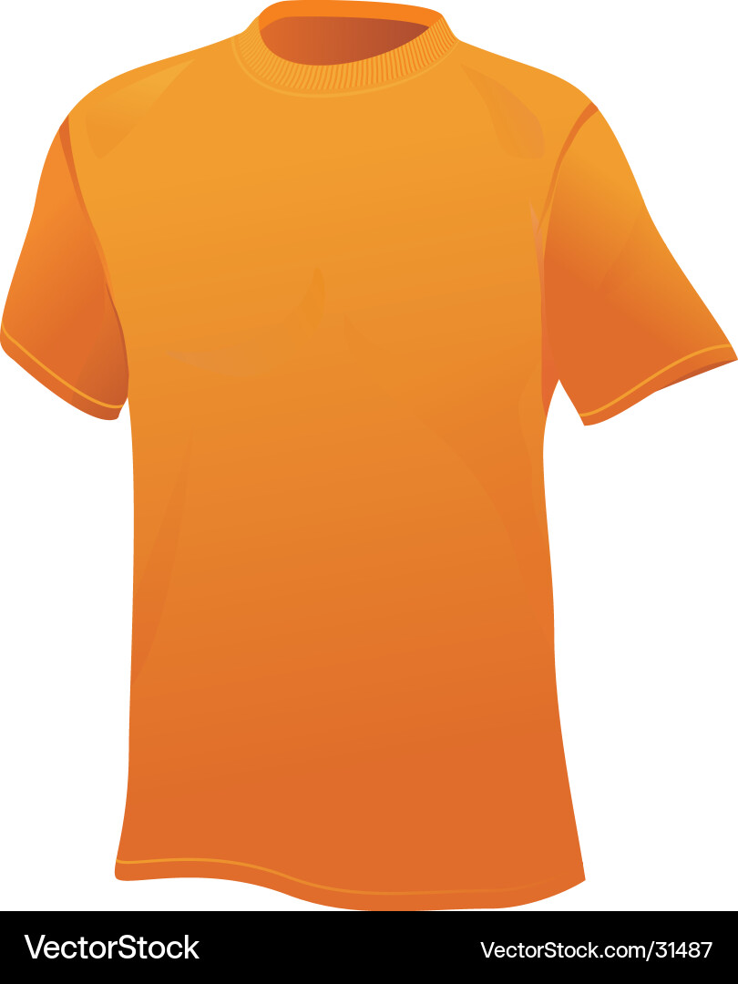 Yellow T-Shirt Vector Image