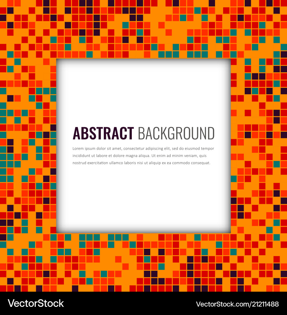 Abstract mosaic background with colorful pixels Abstract mosaic background with colorful pixels vector image