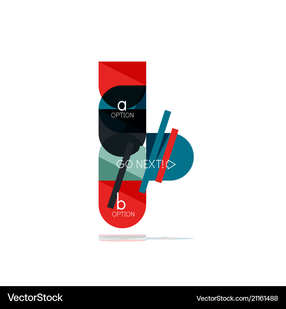 Abstract Option Step - Minimal Vector Image