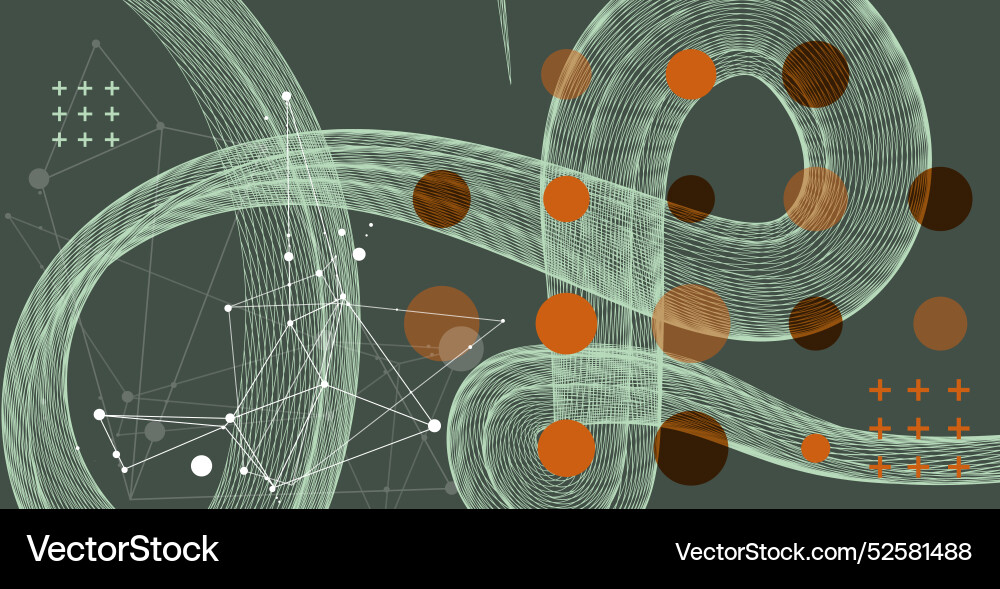 Abstract wave is made in a frame style template Abstract wave is made in a frame style template vector image