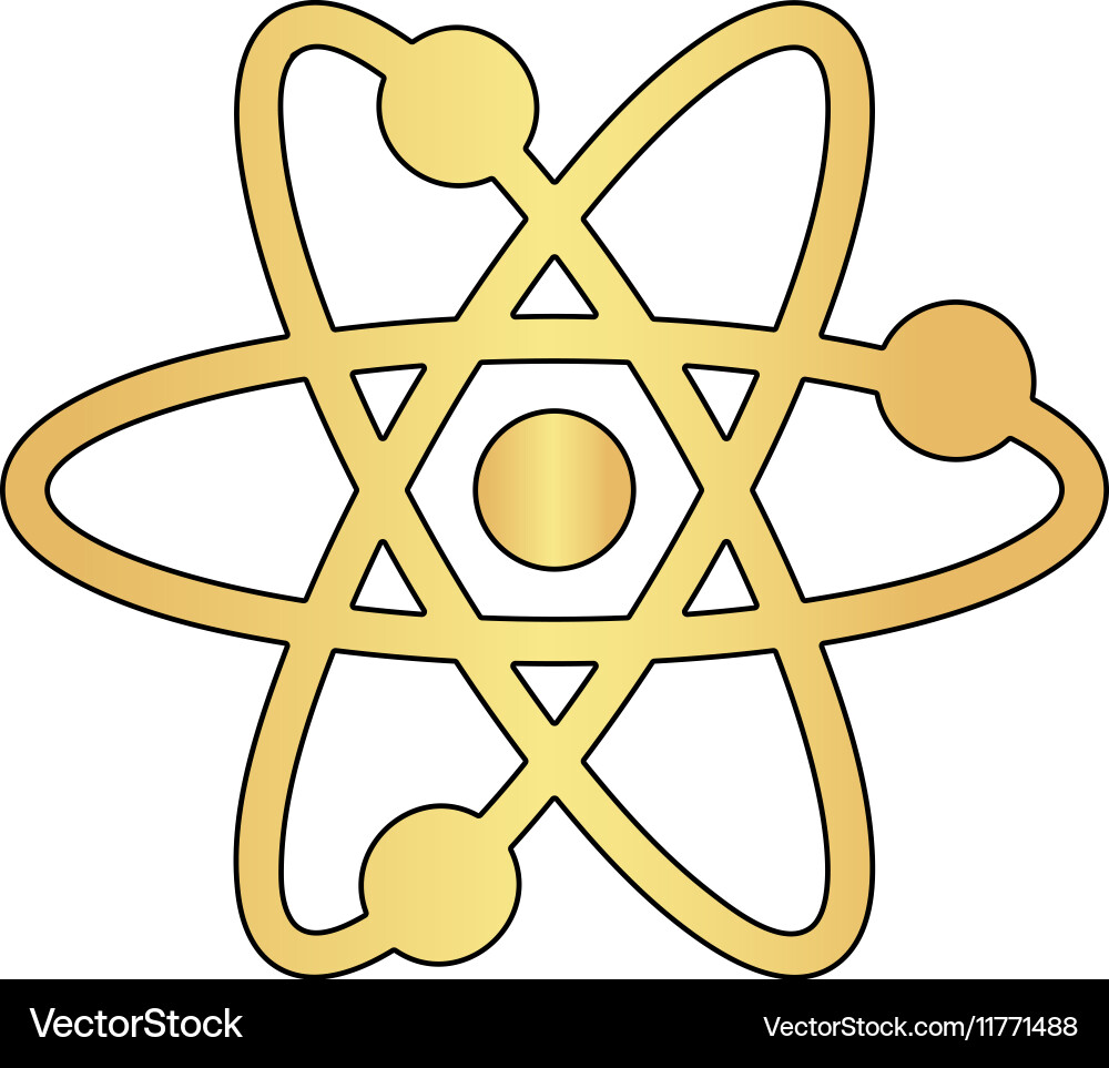 Atom computer symbol vector image
