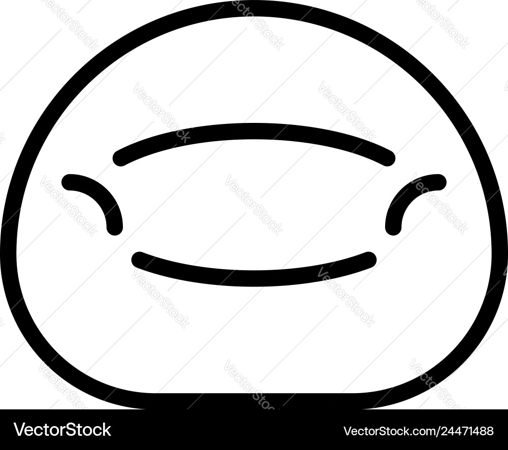 Bean Tasche Icon mit Umriss Stil eps10 Bean Tasche Icon mit Umriss Stil eps10 vektorbild