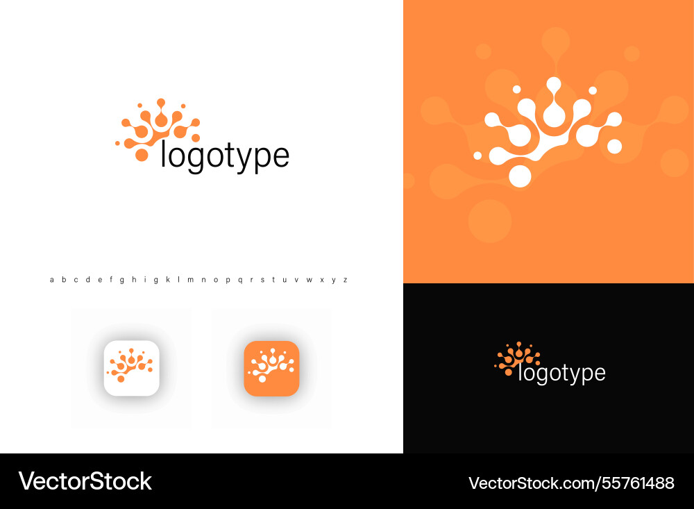 Brain symbol in fusion dots style symbolizing Brain symbol in fusion dots style symbolizing vector image