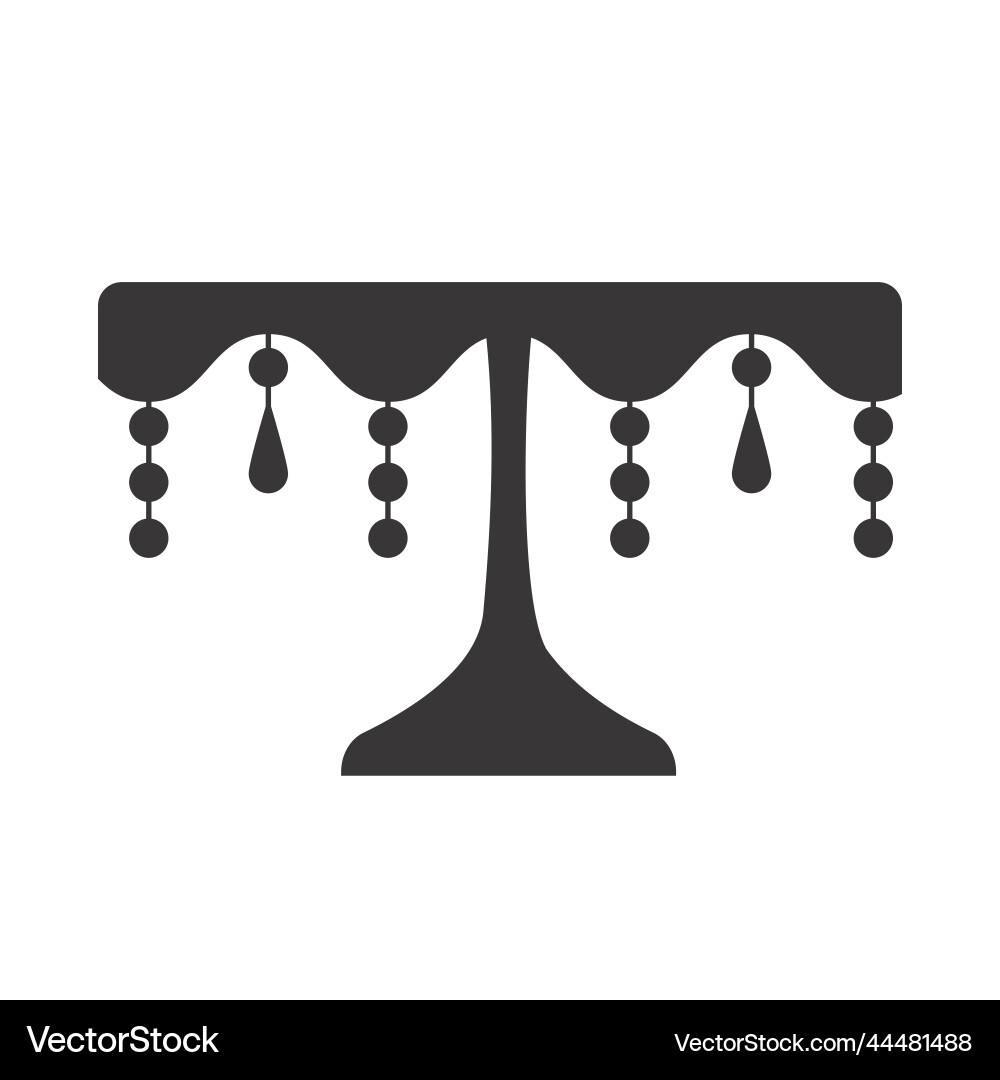 Cake Stand with Empty Tray vector image
