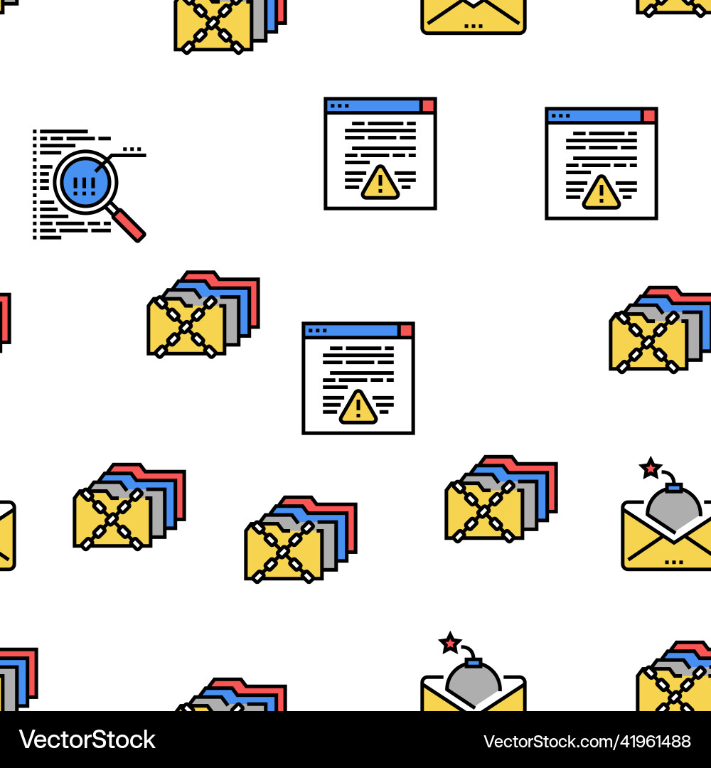 Internet security seamless pattern Internet security seamless pattern vector image