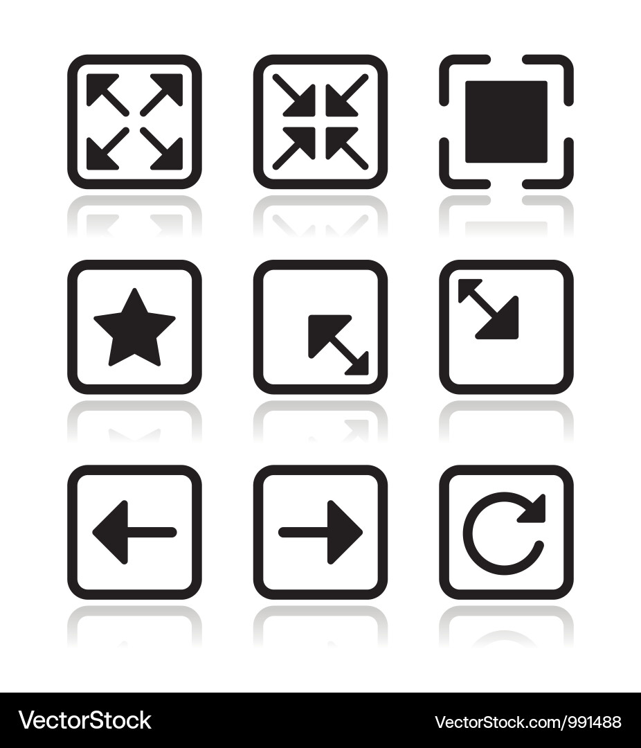Modern Navigation Icons Set vector image