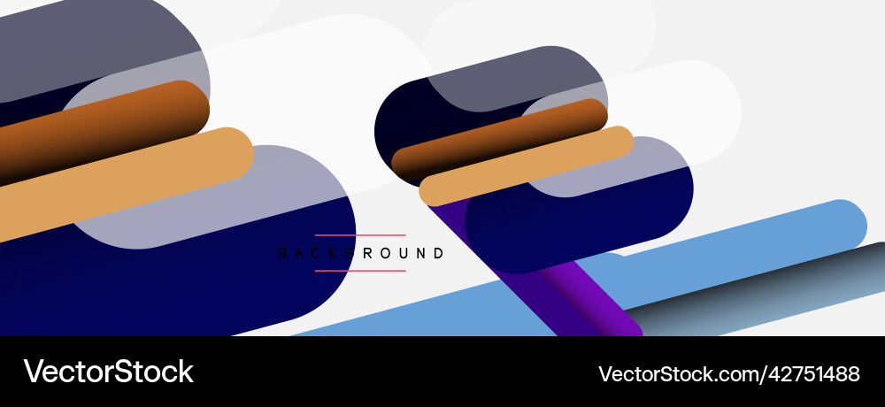 Overlapping round shapes and lines background Overlapping round shapes and lines background vector image