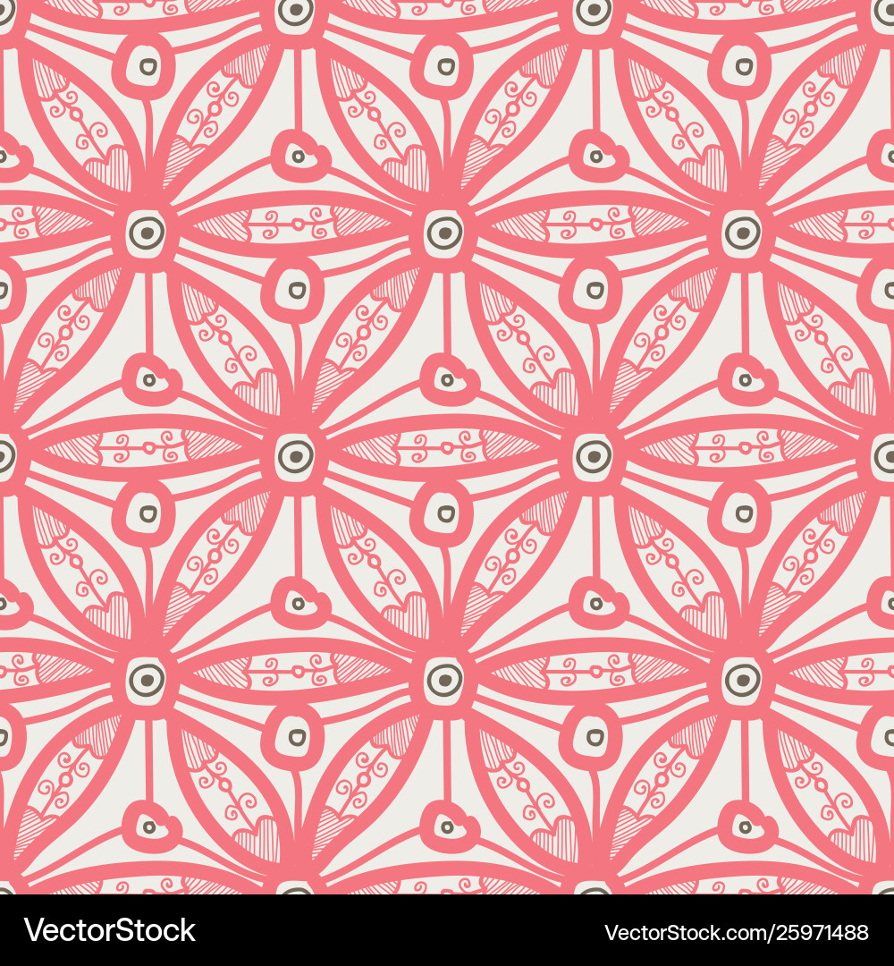 Seamless pattern design with hexagonal lace motif Seamless pattern design with hexagonal lace motif vector image