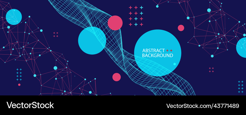 Abstract Network Background vector image