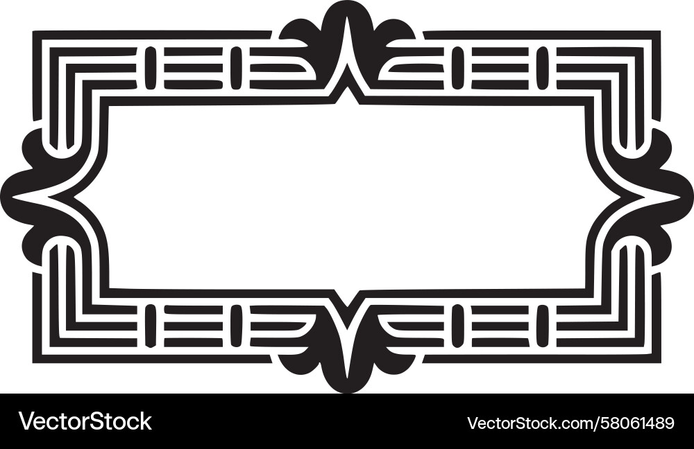 Art Deco Border Pattern Vector Image